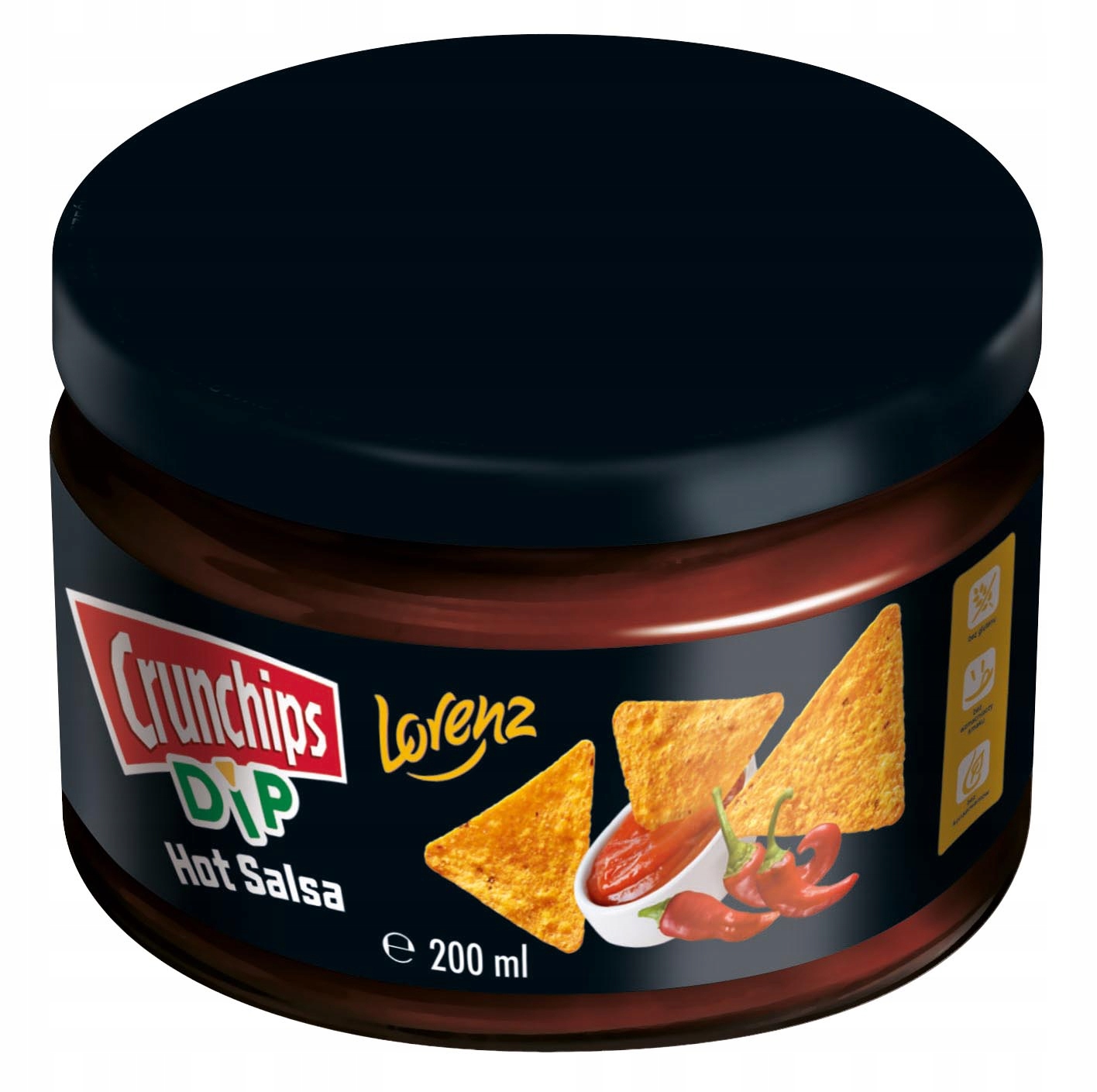 Levně 4x Dip Crunchips Omáčka Hot Salsa mexická 200 Ml