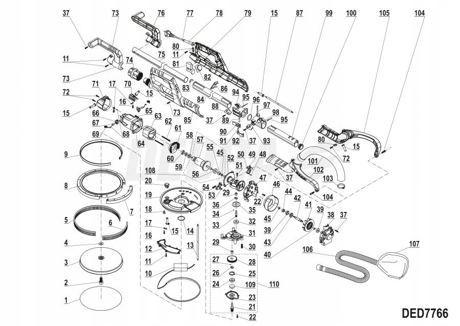 Włącznik DEDRA XDED7766.81 Marka Dedra