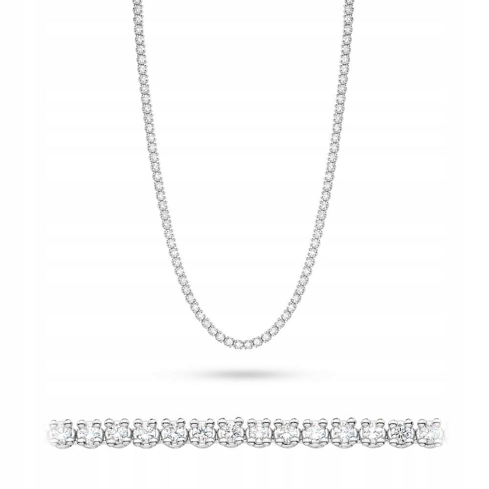 Náhrdelník Z Bílého Zlata S Brilianty 4,38 Ct