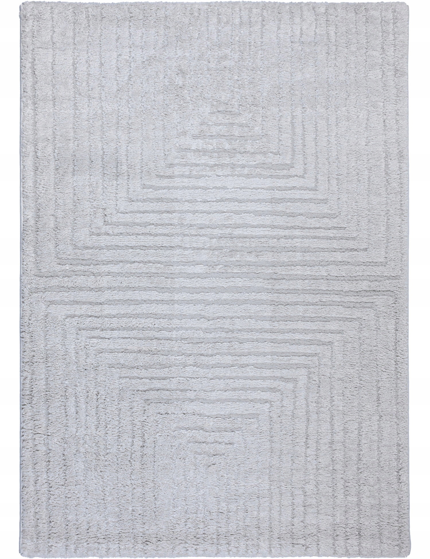 Koberec Moderný Mäkký Módny Hustý Dvojúrovňový Nadýchaný Sivý 120x170CM