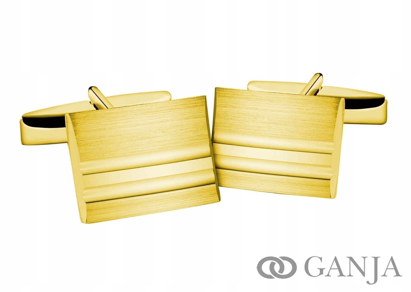 

Spinki srebrne do mankietów 925 pozłacane SP07