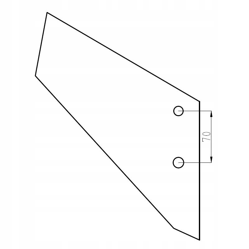 Podcinacz prawy KX KOS Unia 1738/05-004/0 Oryginał Producent części Unia