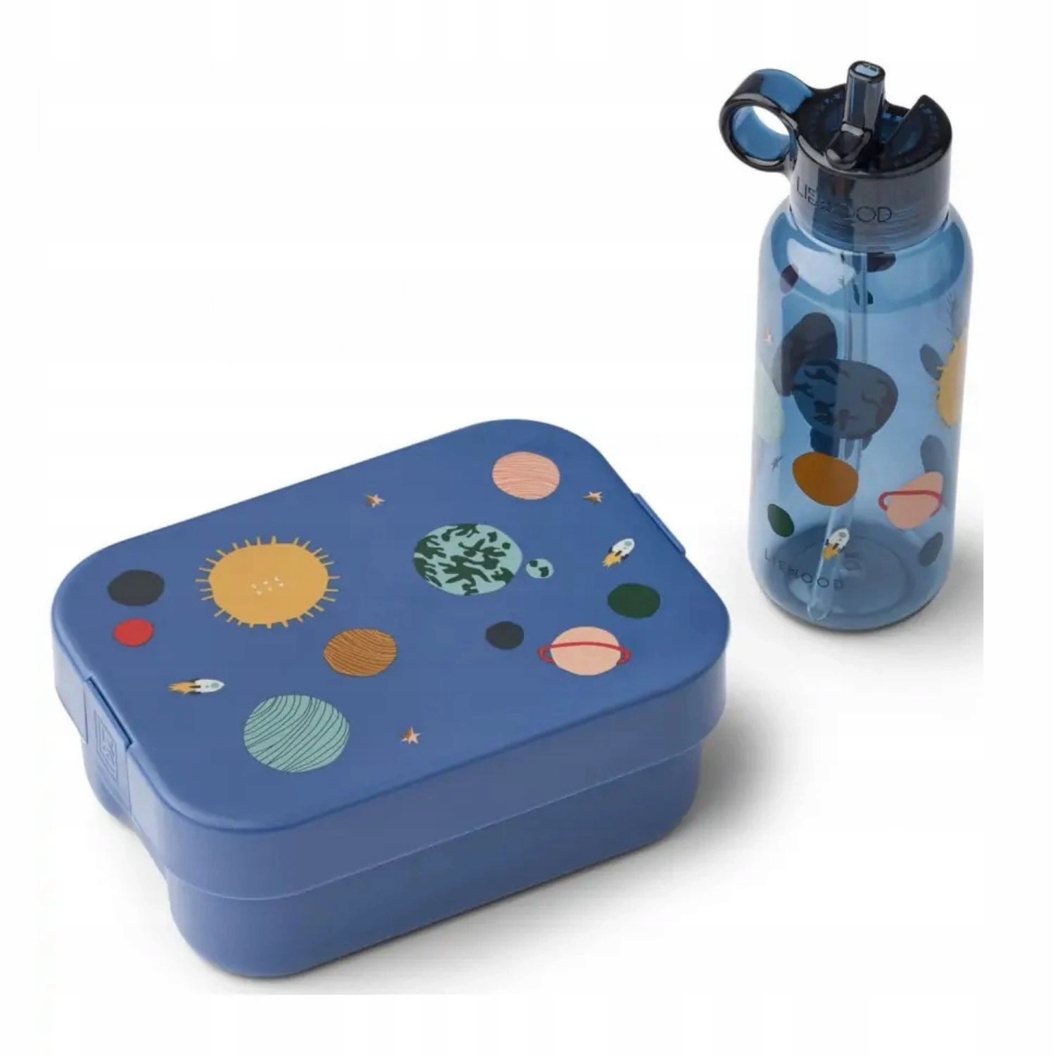 Obědový set Liewood Chelsey lunchbox nádoba láhev modrá