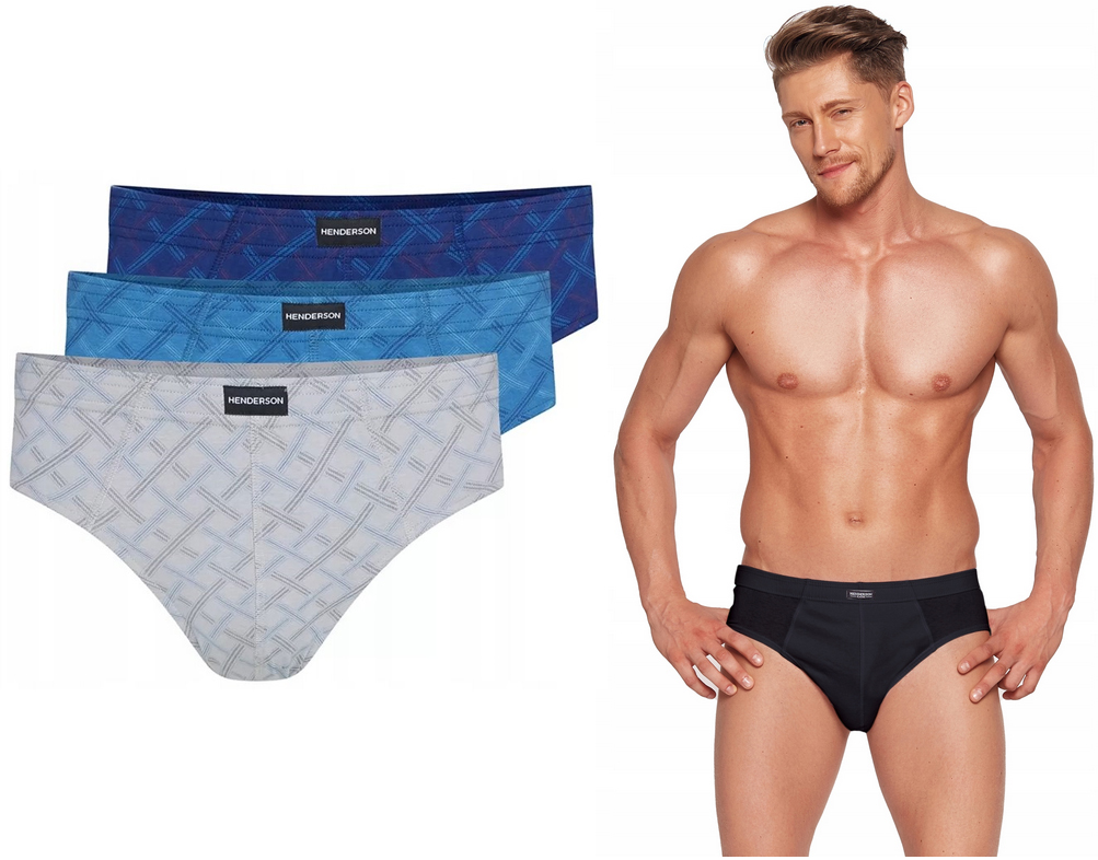 HENDERSON SLIPY MAJTKI MĘSKIE 1446-K643 BAWEŁNA L