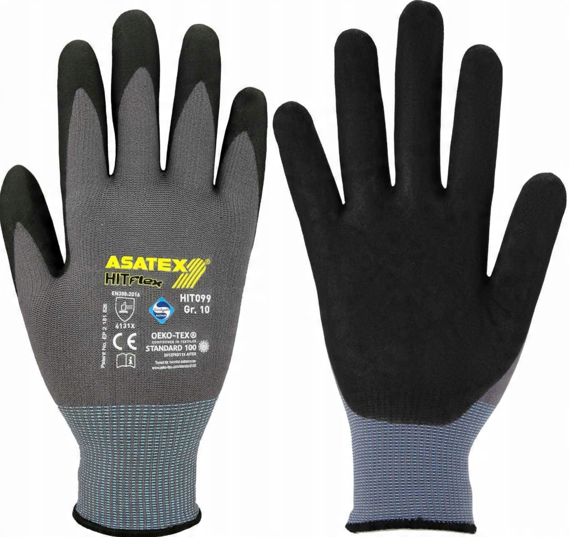 

Rękawice Montażowe Nitryl Asatex 10