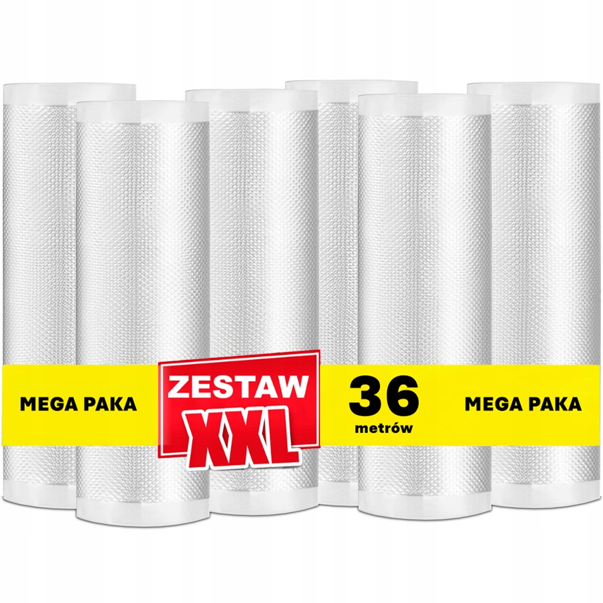 Folia moletowana Savefood do zgrzewarki próżniowej 28cm XXL 36 metrów folii