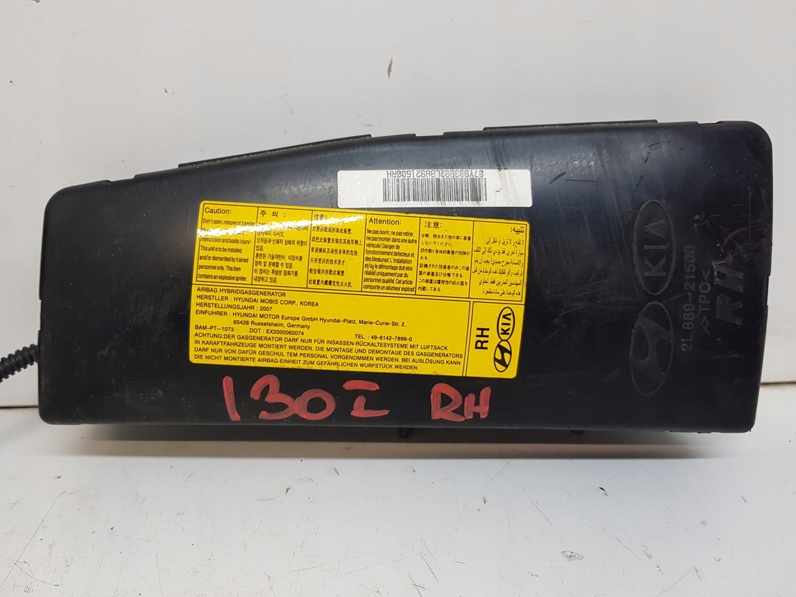 HYUNDAI I30 HB seat airbag left right 2007