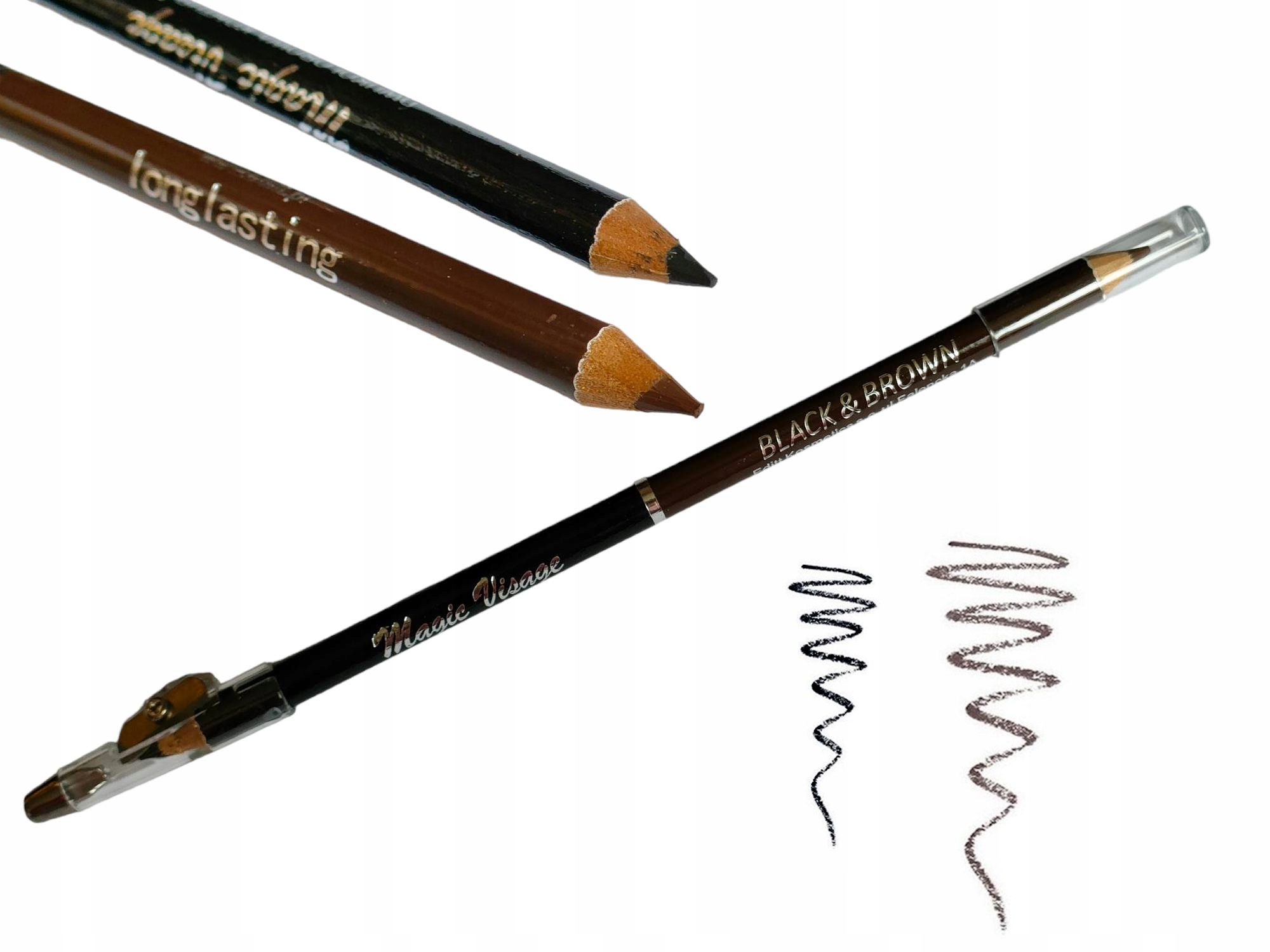 

Kredka Z Temperówką black brown Matowa Dwustronna