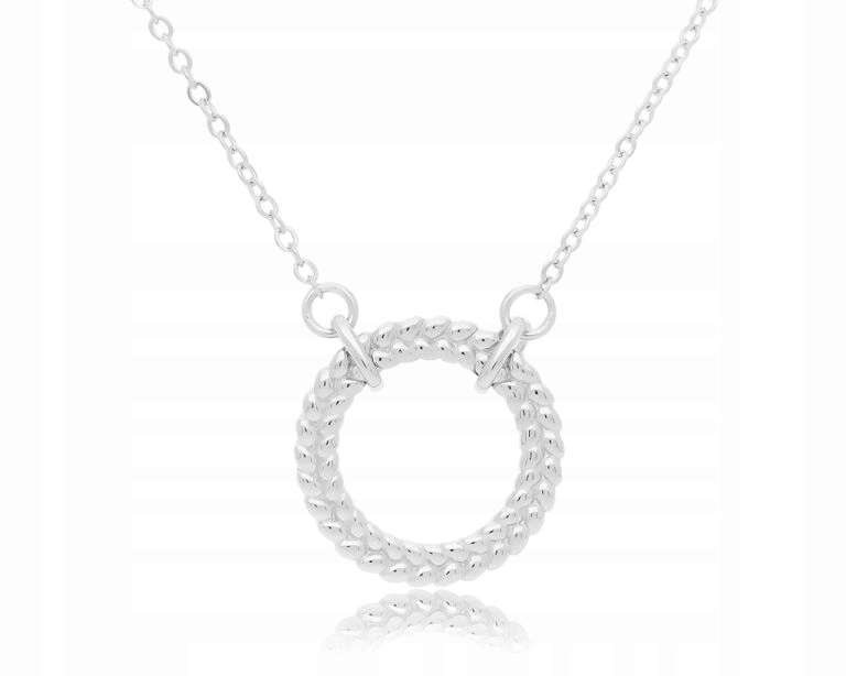 Stříbrný dámský náhrdelník Originální kulatý přívěsek délka 50 cm ryzost 925