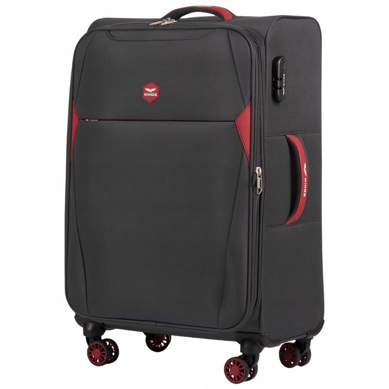 Walizka Wings Dipper Średnia Miękka Poszerzana 24" 75L Grey