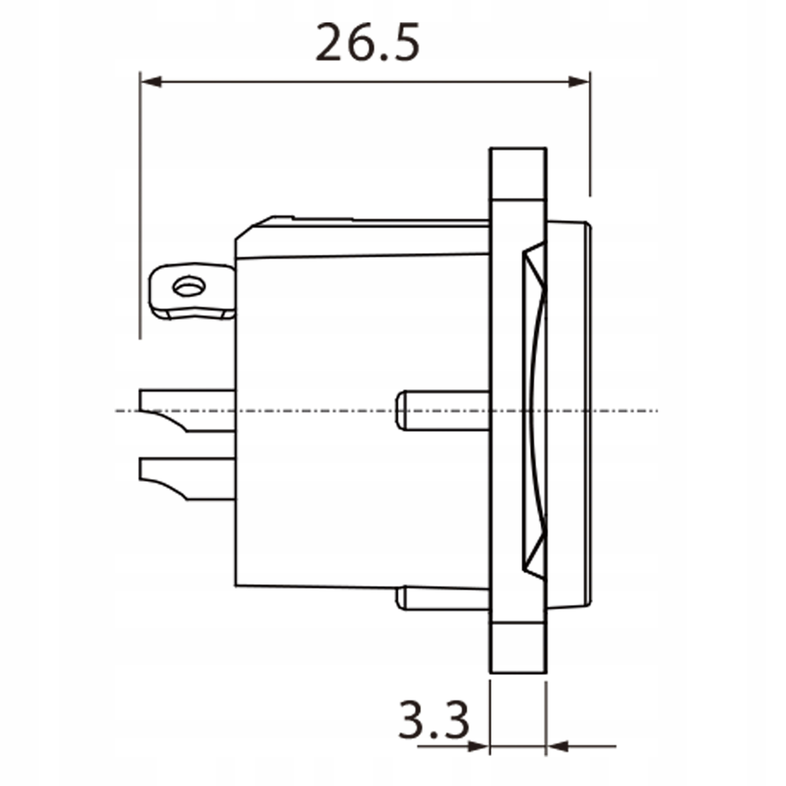 ZŁĄCZE GNIAZDO MONTAŻOWE XLR ROXTONE RX3MD-NT Rodzaj męski
