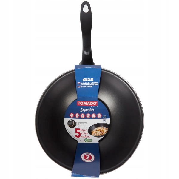

Patelnia Wok 28CM Nieprzywierająca Tomado