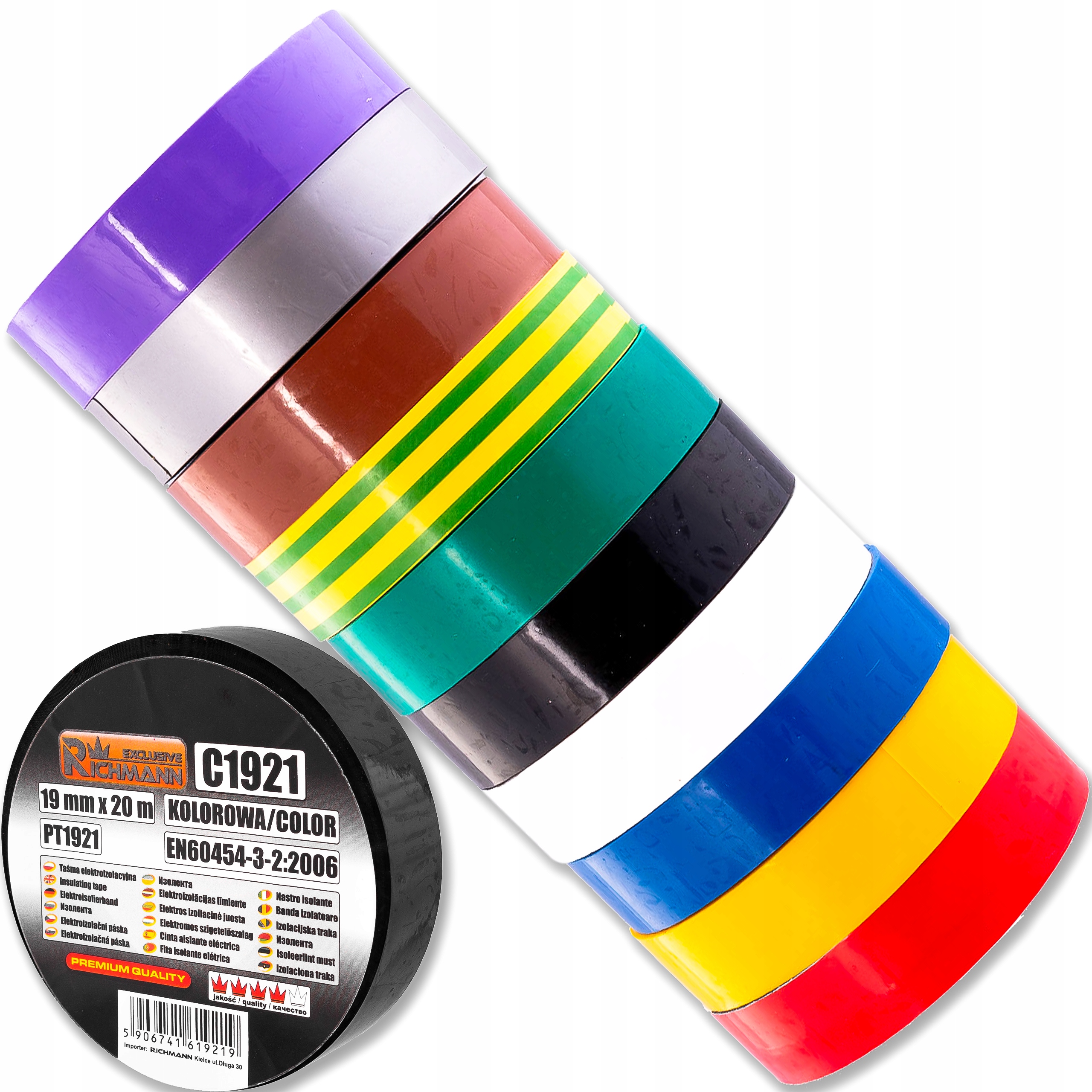 

Richmann Taśma Izolacyjna 19MM 20M Kolorowa 1 Szt.