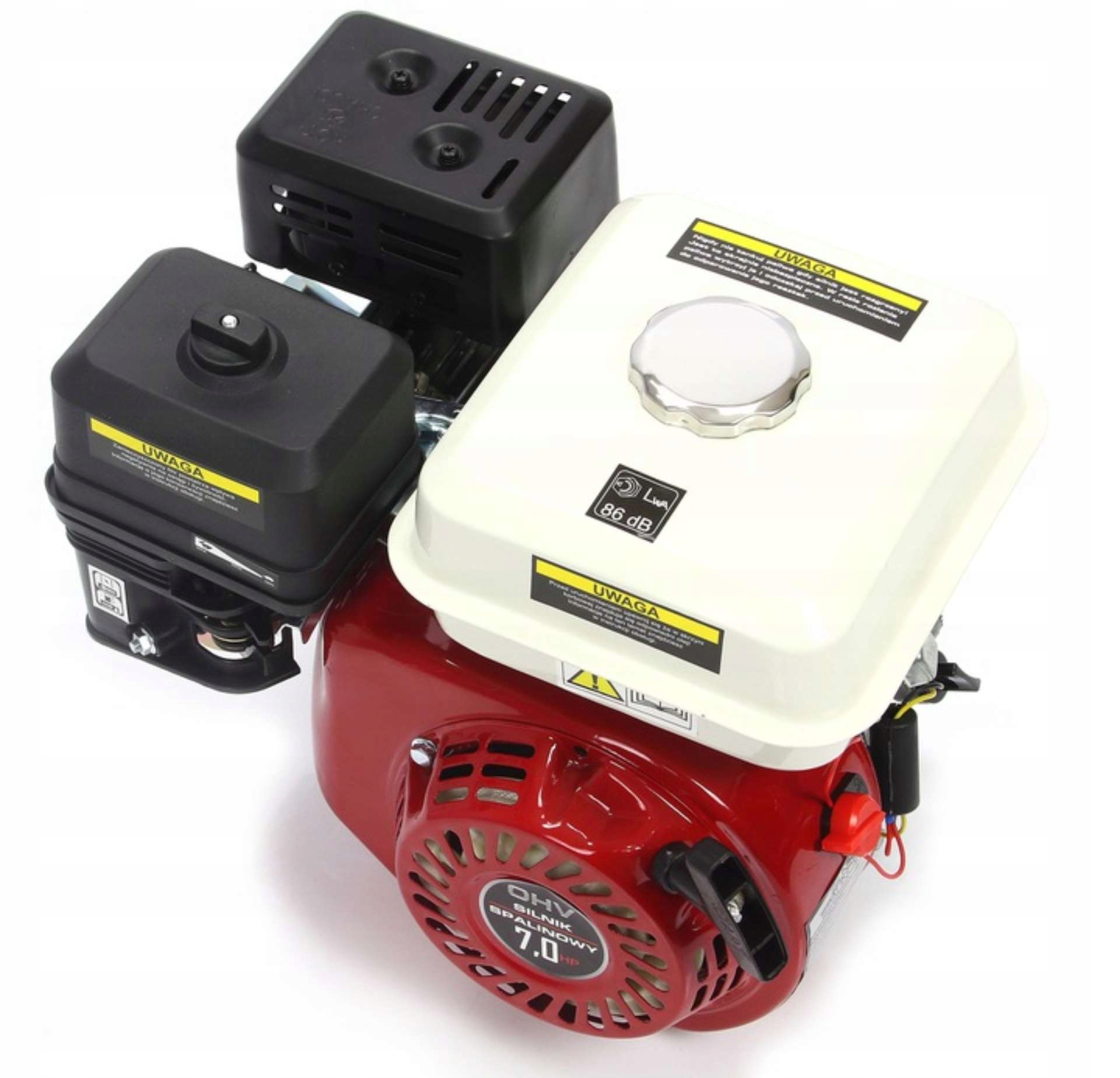 SILNIK SPALINOWY GX160 OHV 7KM 19MM DO ZAGĘSZCZARKI AGREGATU + OLEJ Rozruch ręczny