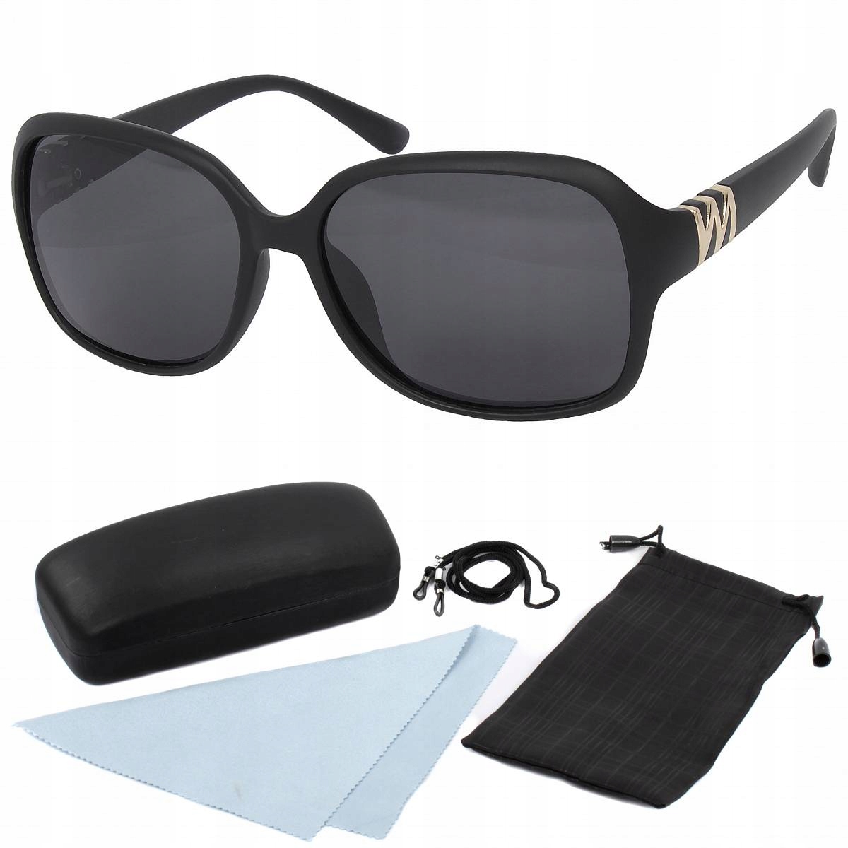 Sluneční brýle Polar Fashion P866 C1 černé s polarizačním pouzdro