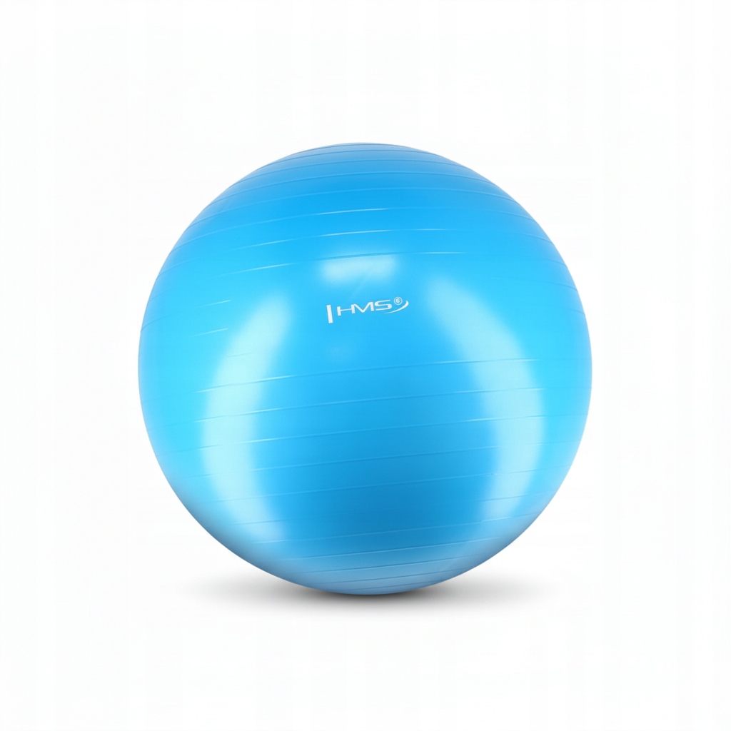 Piłka Fitness Do Jogi Pilates Hms 75 CM Lazurowa Antypoślizgowa Guma
