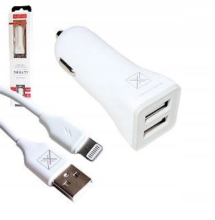 Автомобильное зарядное устройство Maxximus 3.1 A + Lightning