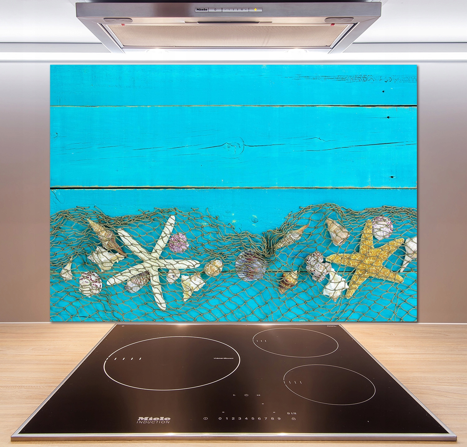 

Panel lacobel Rozgwiazdy i muszle 100x70 cm + Klej