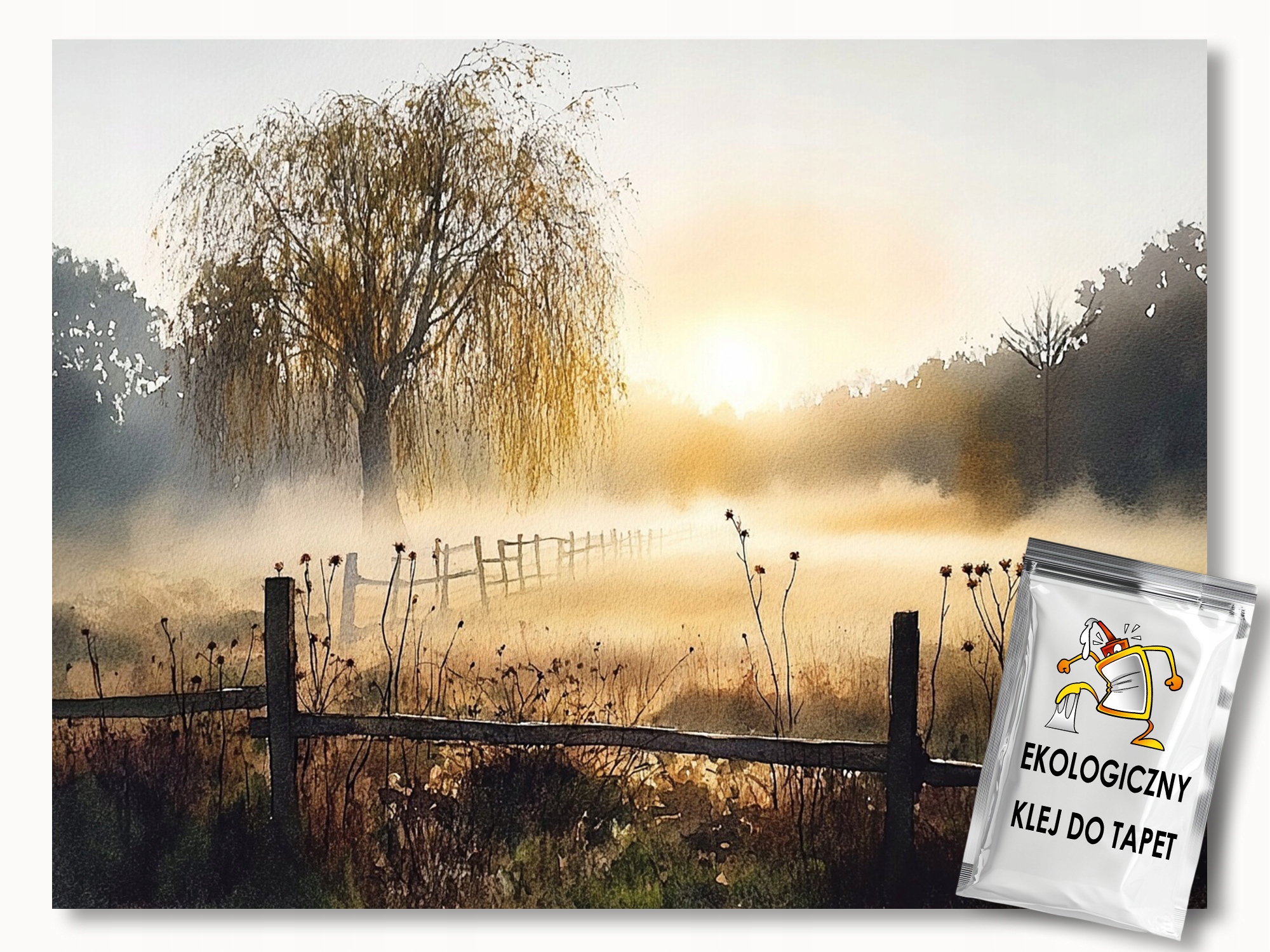 Fototapeta Flizelina Pejzaż Dedina Záhrada Ráno Slnko 416x290 130g