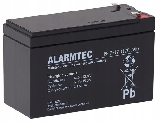 

Akumulator Alarmtec serii Bp 12V 7Ah