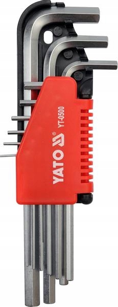 

Yato Klucze Imbusowe Hex 1,5-10MM 9EL. YT-0500
