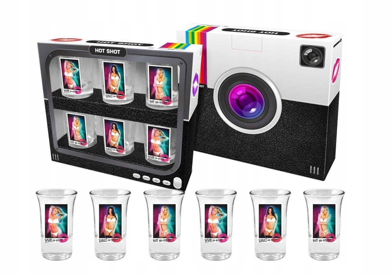 

Seksowne Kieliszki Hot Shot Z Paniami 6 Sztuk