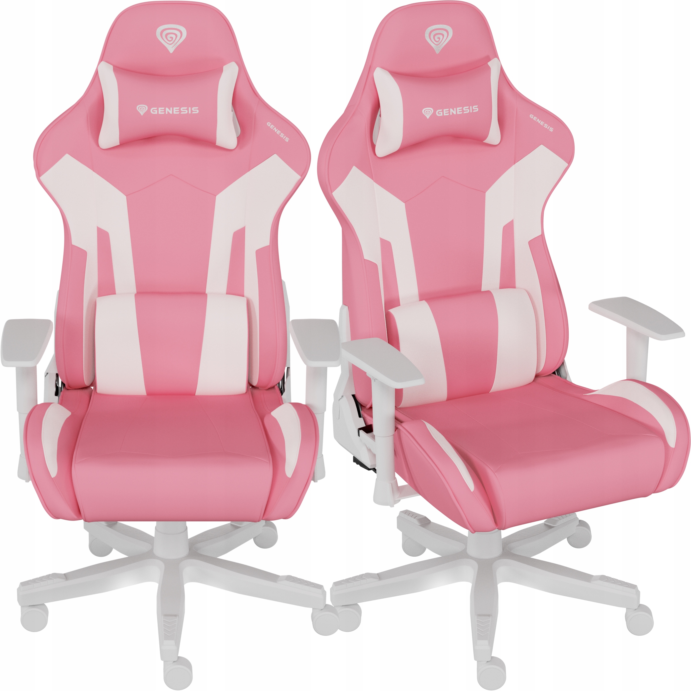 Fotel gamingowy ergonomiczny Genesis Nitro 710 różowy dla dziewczynki