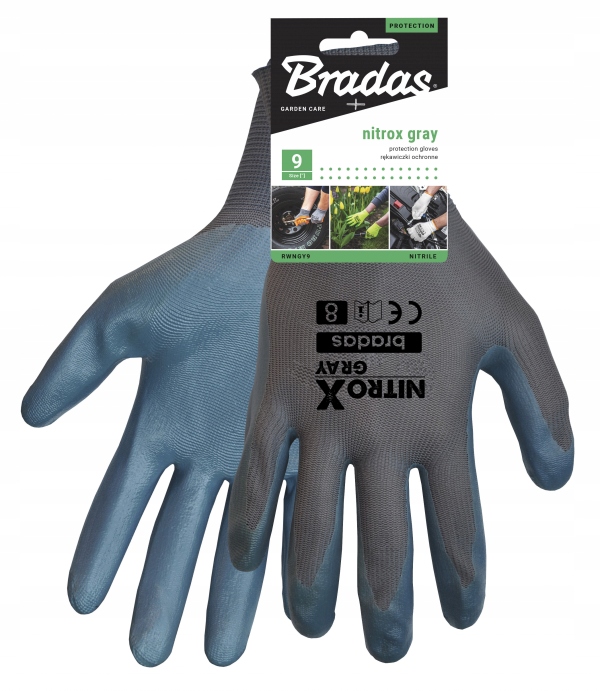 

Rękawice robocze Nitrox Gray nitryl 10 RWNGY10