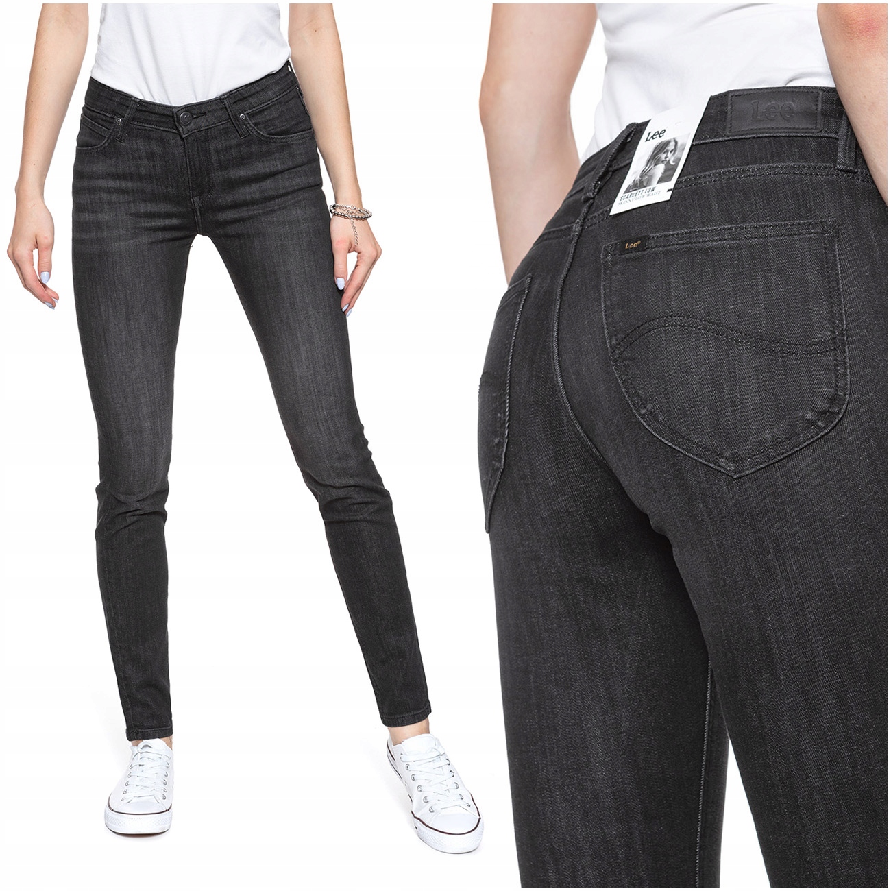 

Lee Scarlett Damskie Spodnie Jeansy Rurki W25 L31