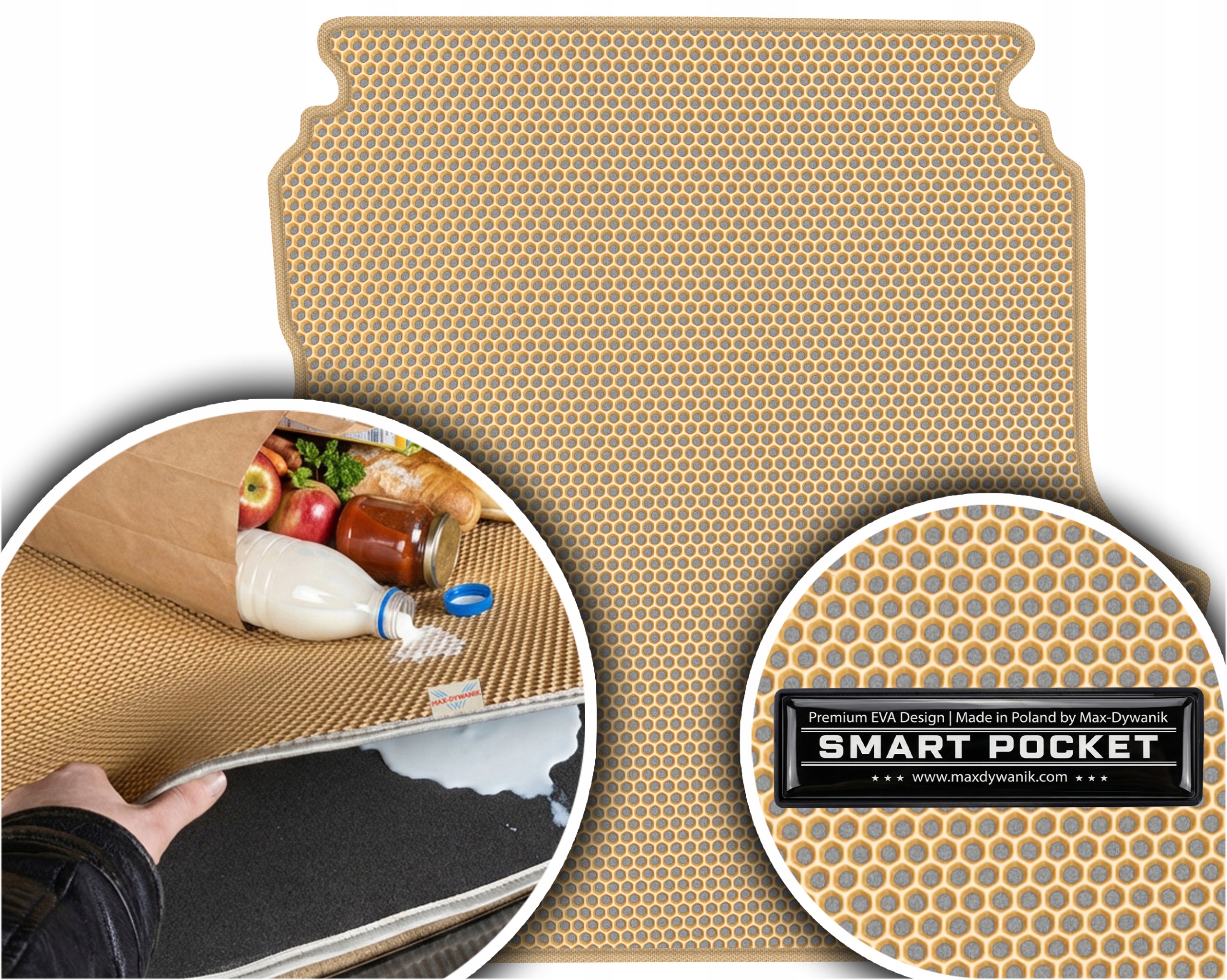 Mercedes C-Klasa W202 Sd 1993-2000 Vložka do batožinového priestoru Eva Smart Pocket Béžová