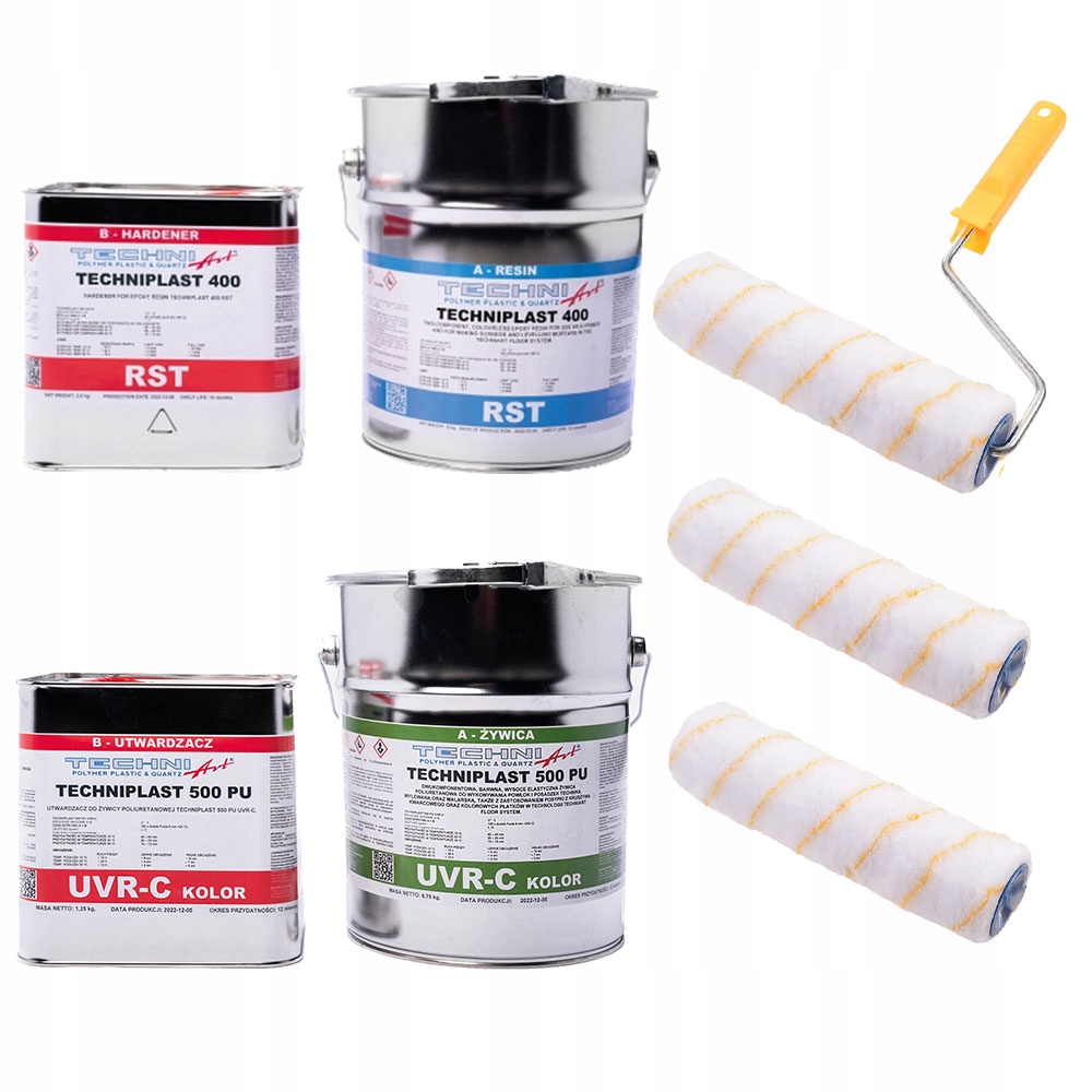 Pryskyřice na balkon, terasa, kompletní sada s půdou a válečky 20 m2