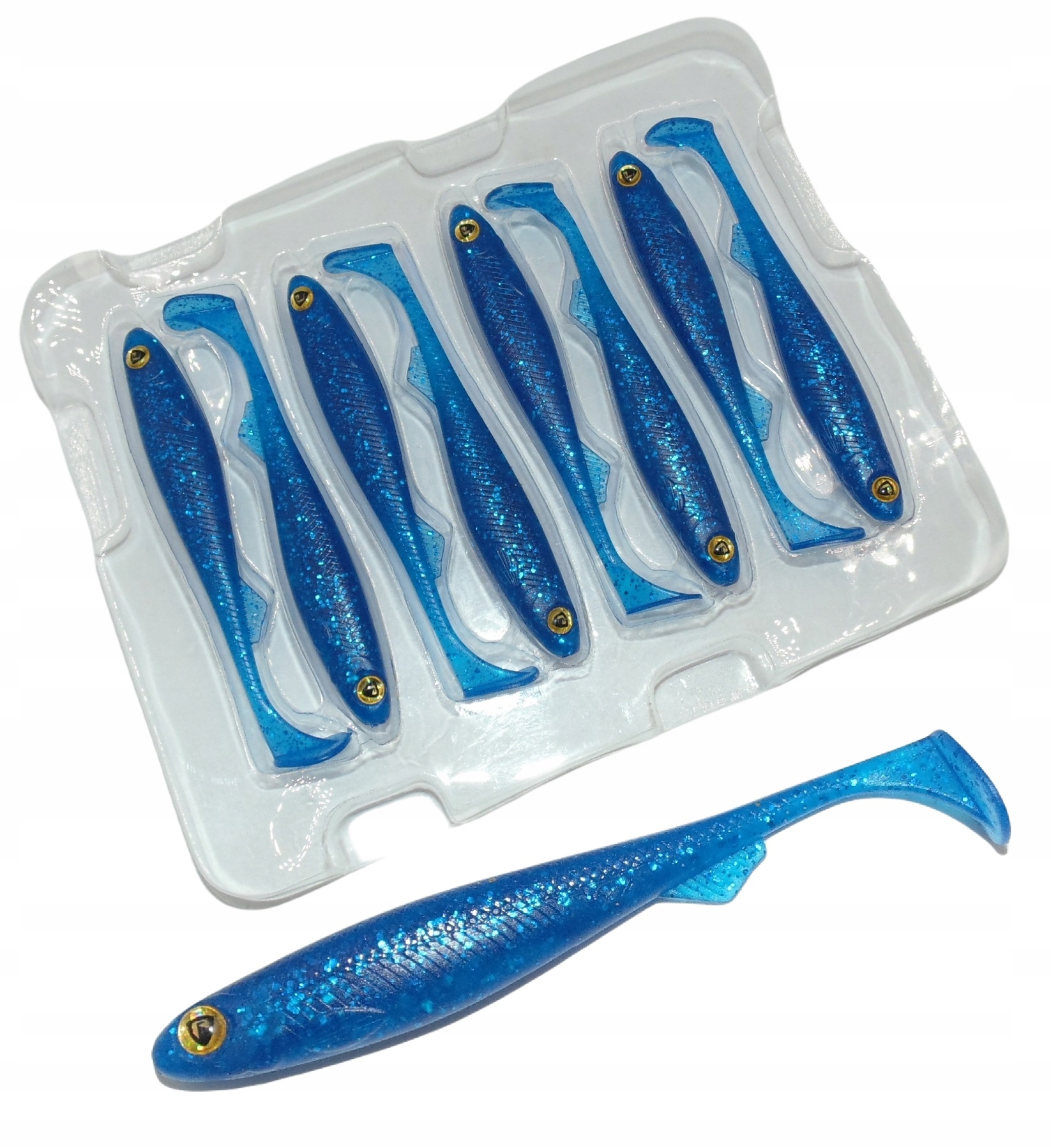 

Na Sandacza Fox Rage Slick Shad 11 CM Blue Flash