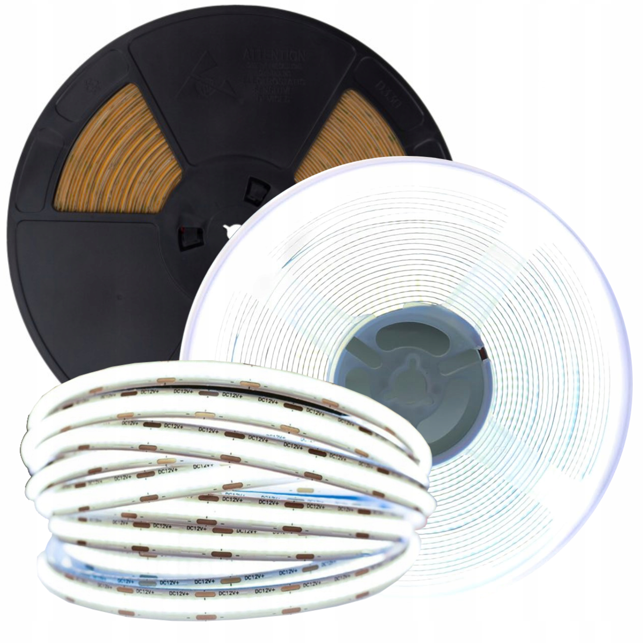 Led pásik Cob Vonkajší pásik 12V 480 9W/m Studená biela 6000K 1125lm 20m