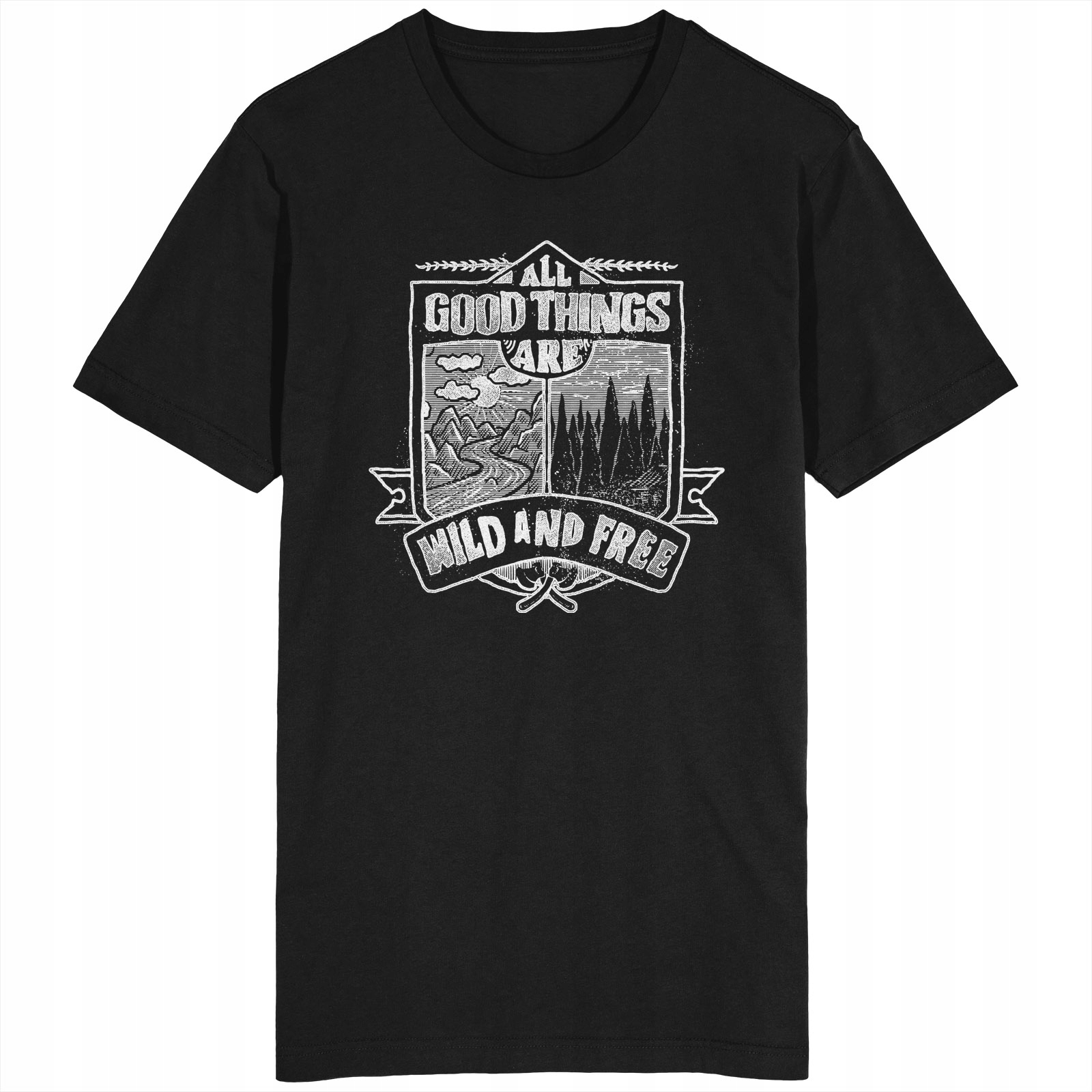 

Wild And Free Koszulka Natura Park Camping Kemping