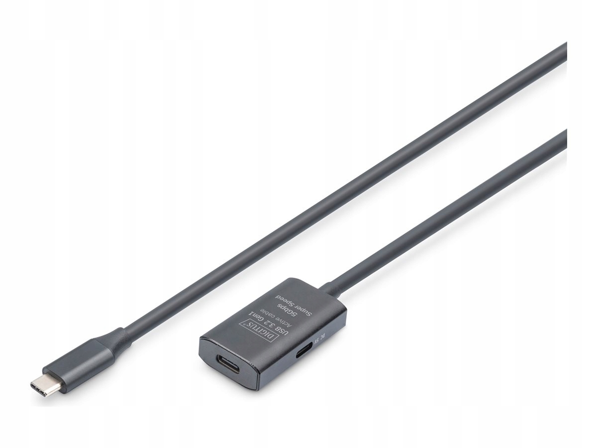 Digitus Aktivní prodlužovací Usb 3.2 Gen2 10G kabel DA-73112 Usb-c na Usb