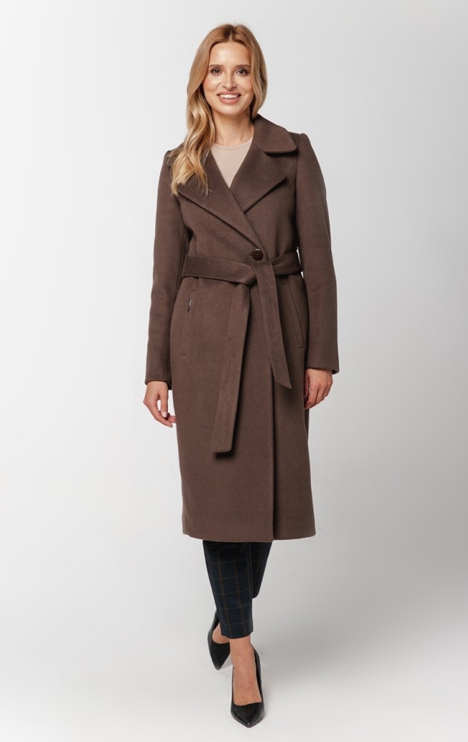 Passero dámský kabát podzim zima klasický Lara čokoláda velikost 42