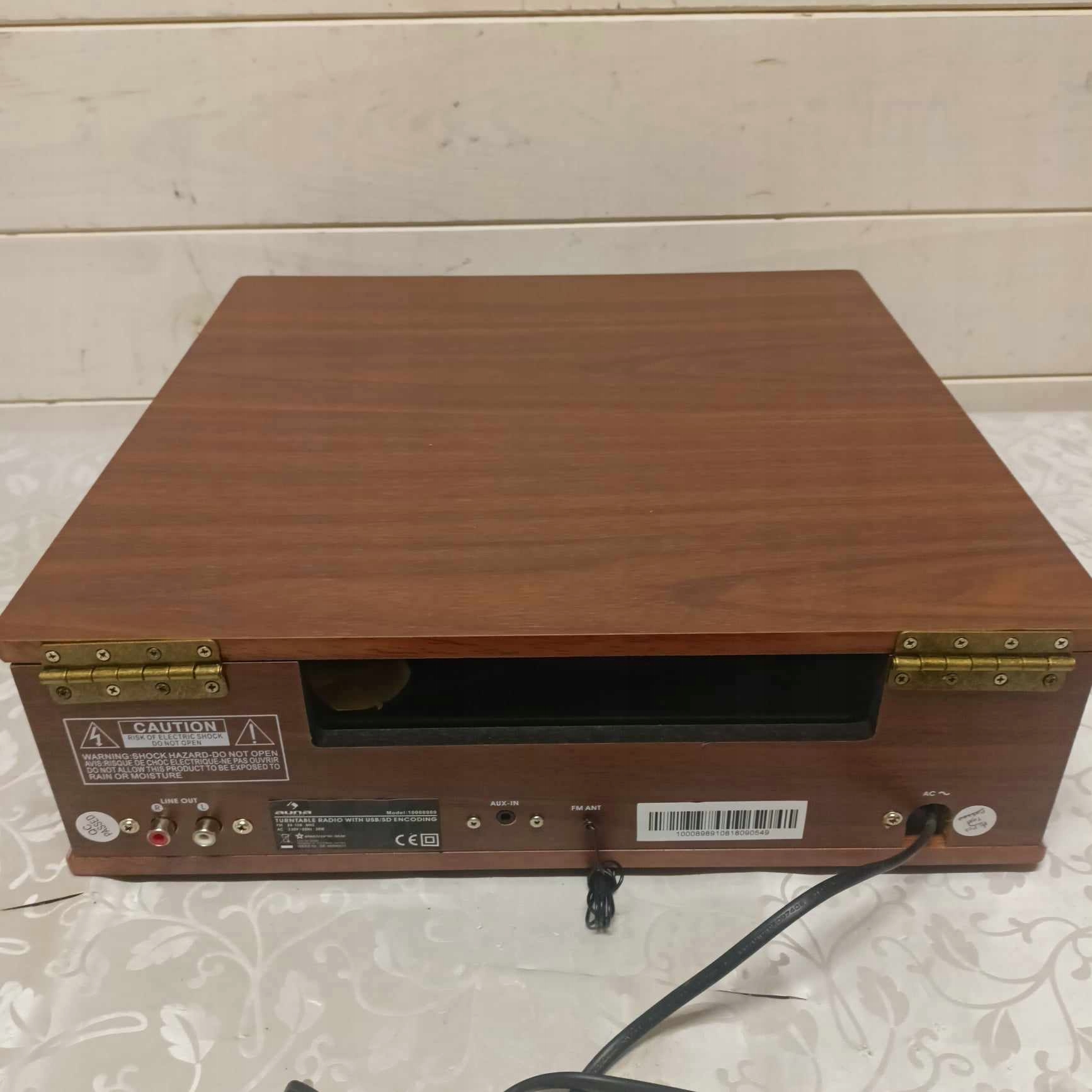 GRAMOFON Auna TT-92W brązowy Kolor brązowy