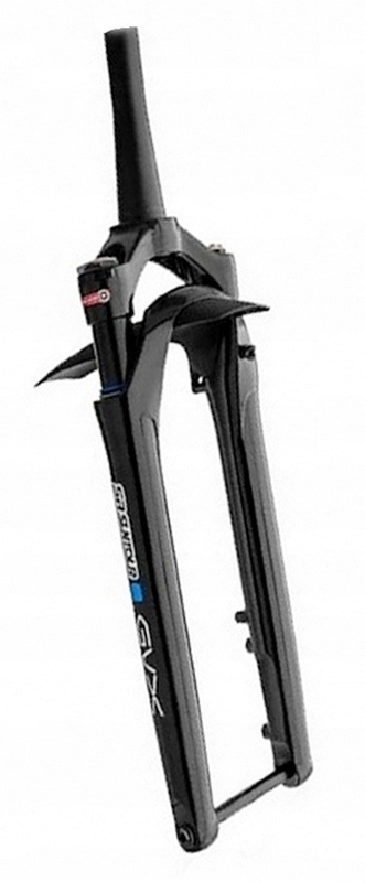 Amortyzator Sr Suntour Gvx gravel oś 15x100 Lor błotnik czarny połysk