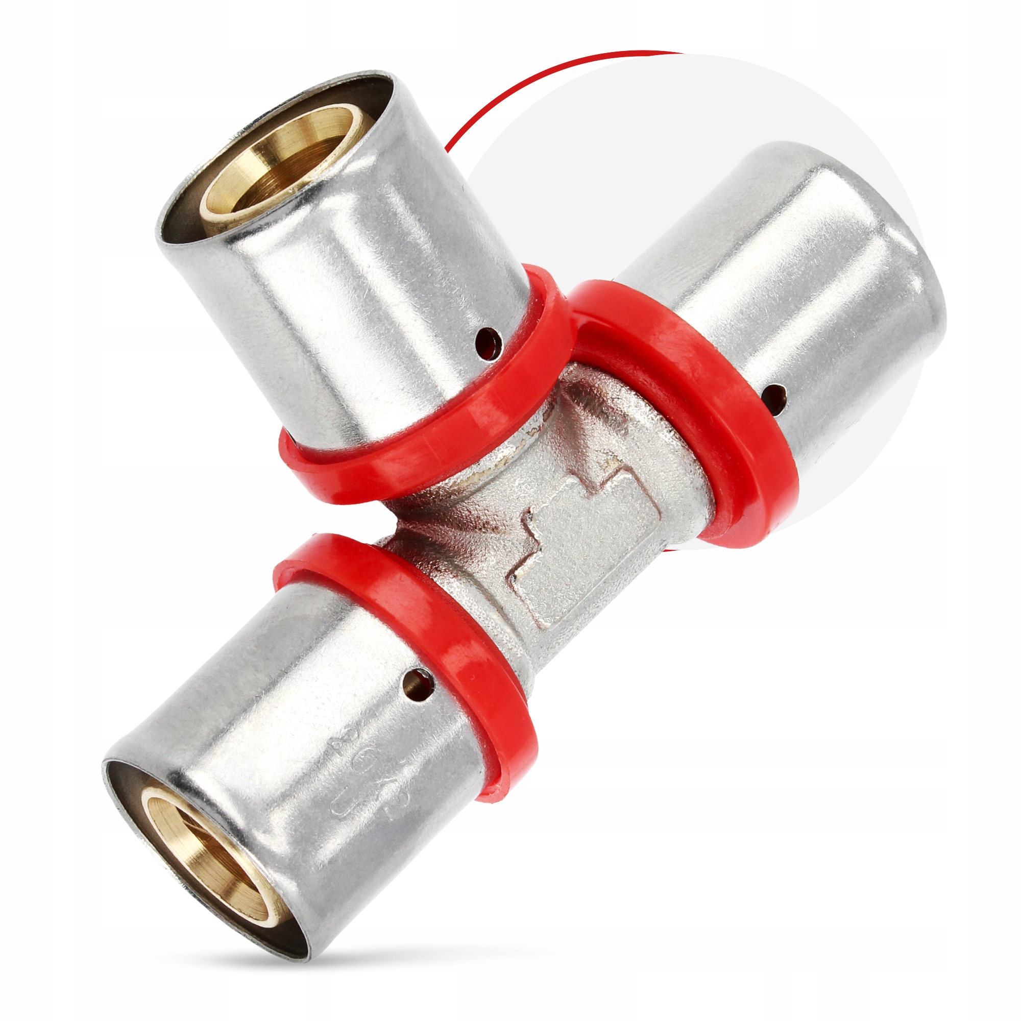 Trójnik PEX 20 mm ZAPRASOWYWANY Zaciskany Złączka Łącznik Rur Wody PRESS Kod producenta SE010205137