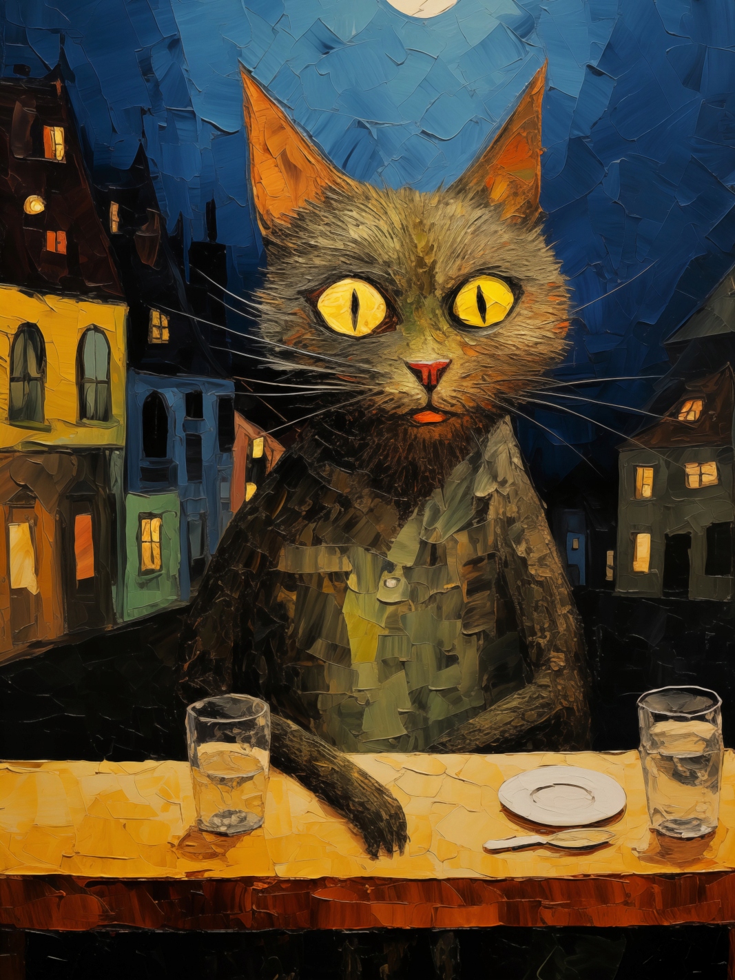 Plakát 75x100 cm Noční pozorovatel
