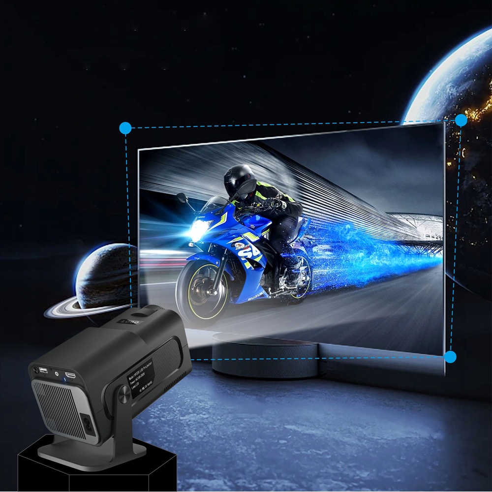 Mini Projektor Przenośny HY320 WiFi 4K HD LED Smart TV Box GRATIS Model HY320 Pro+ Mini 2024 Nowa Wersja