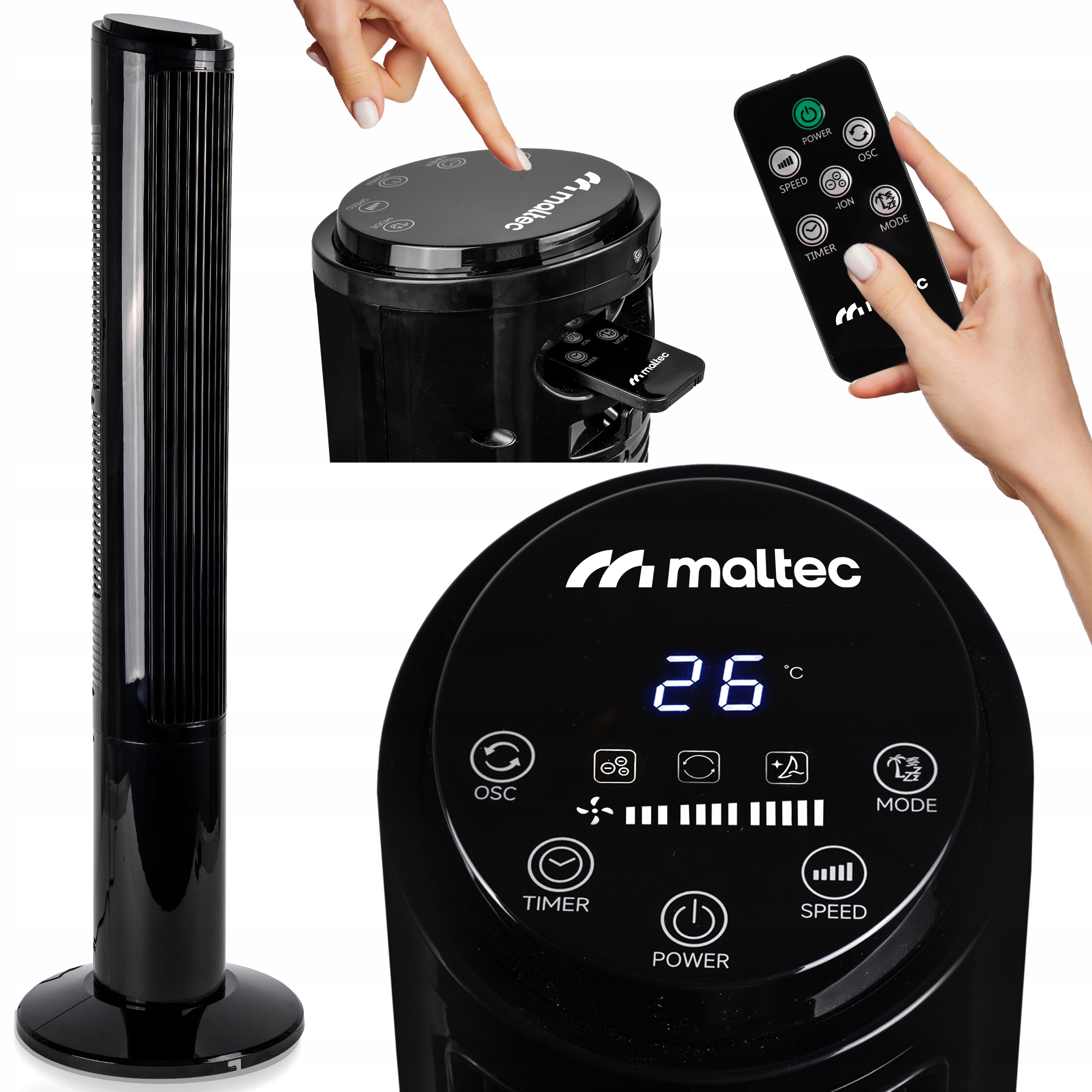 Vertikální Sloupový Ventilátor Podlahový Ventilátor Ionizace Tichý Výkonný