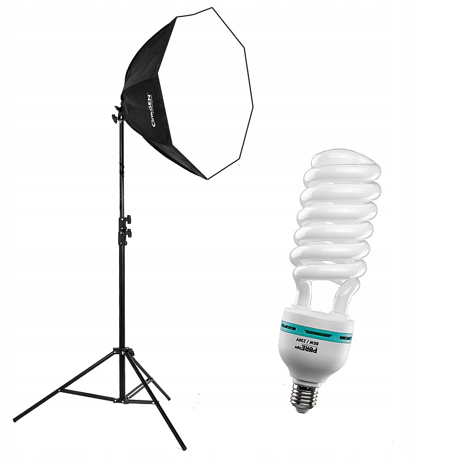 

Duża Octa 90cm softbox statyw żarówka Praktyczny