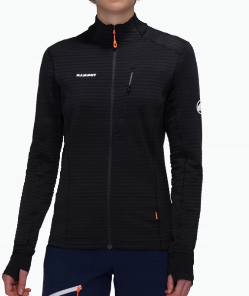 Mammut Taiss Light ML bluza damska elastyczna czarna sportowa rozpinana L