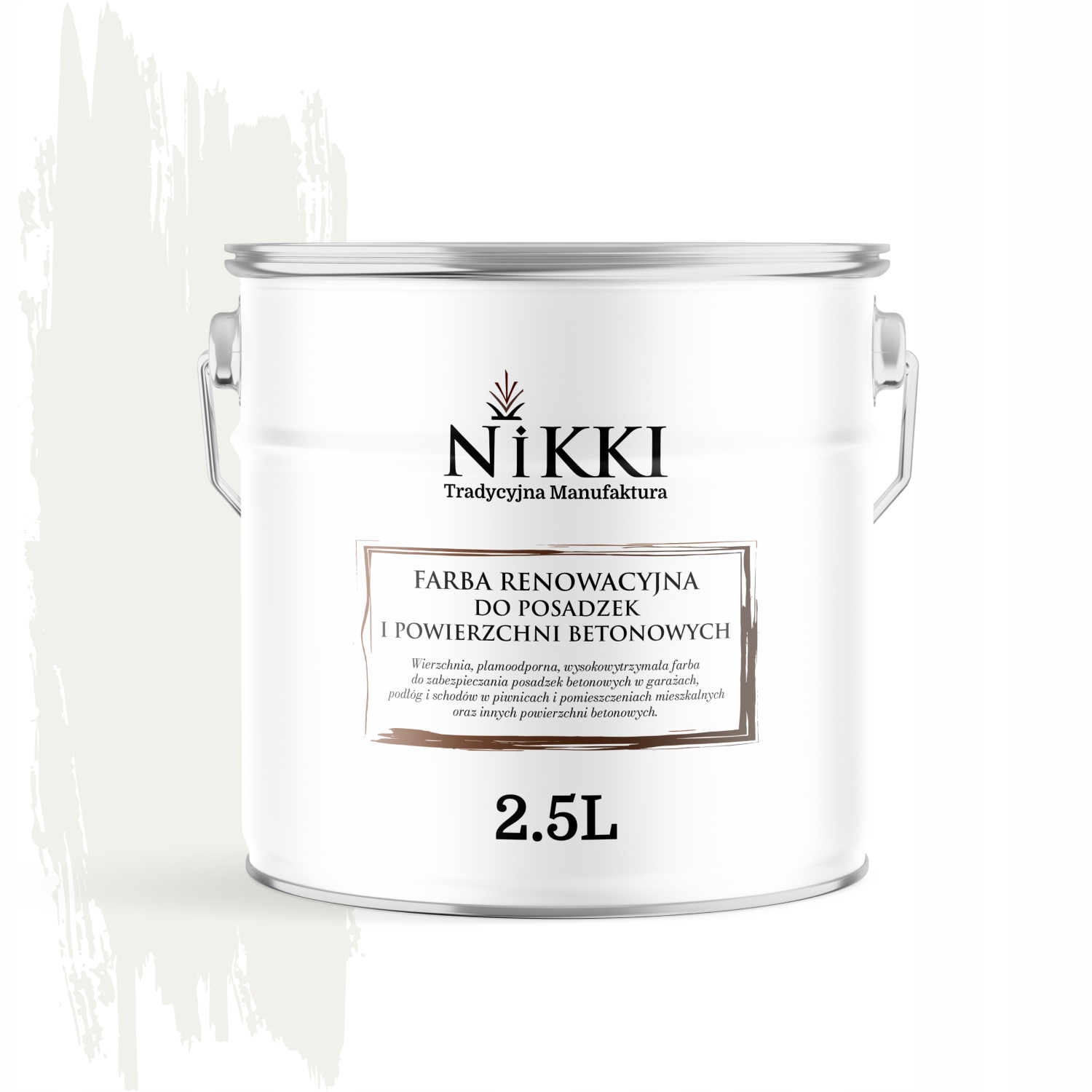 Farba Na Renováciu Betónových Podláh 2,5 L Biela Cestná RAL9016 Lesk