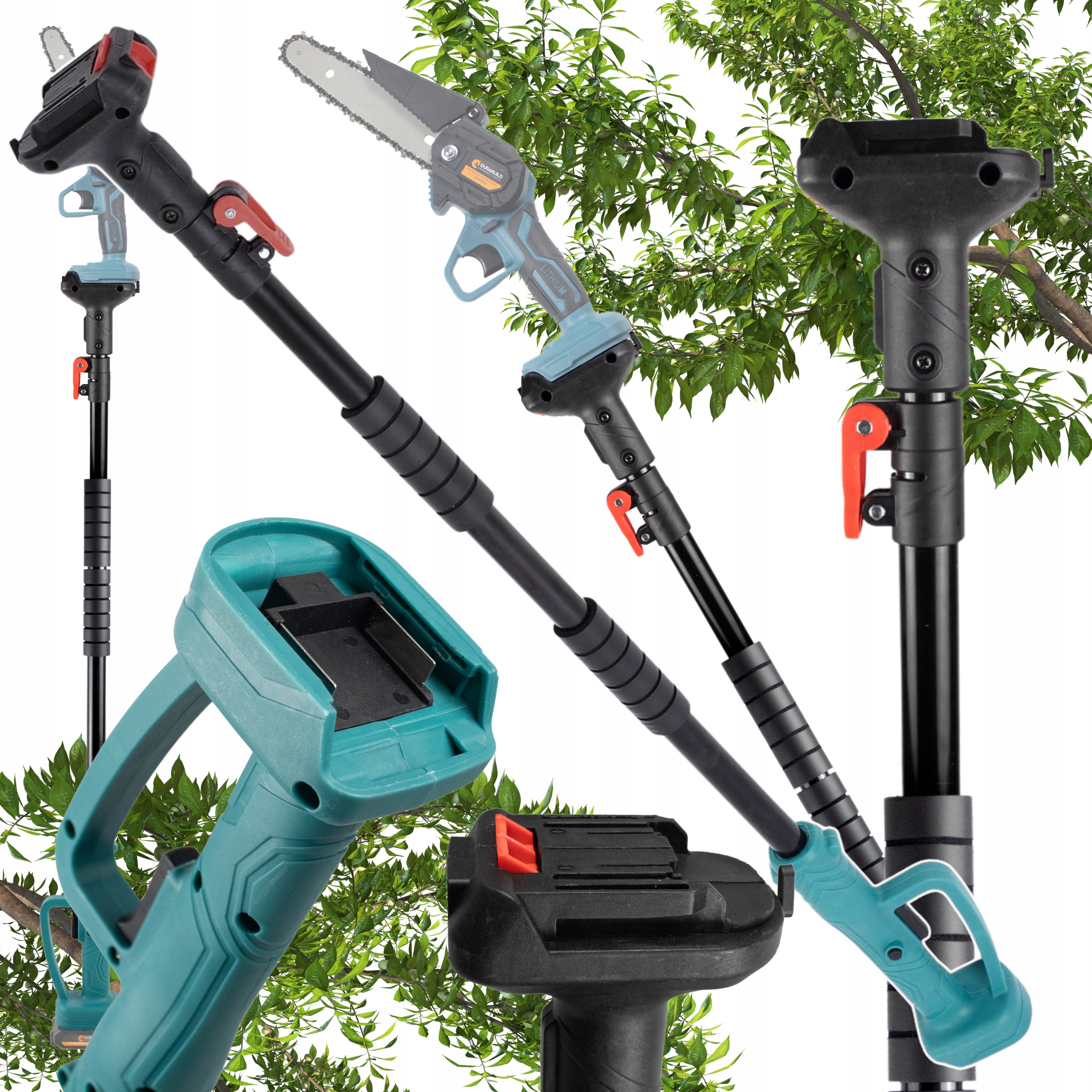 Wysięgnik Do Piły Przedłużka Teleskopowa Nożyc Sekatora Regulacja Długości