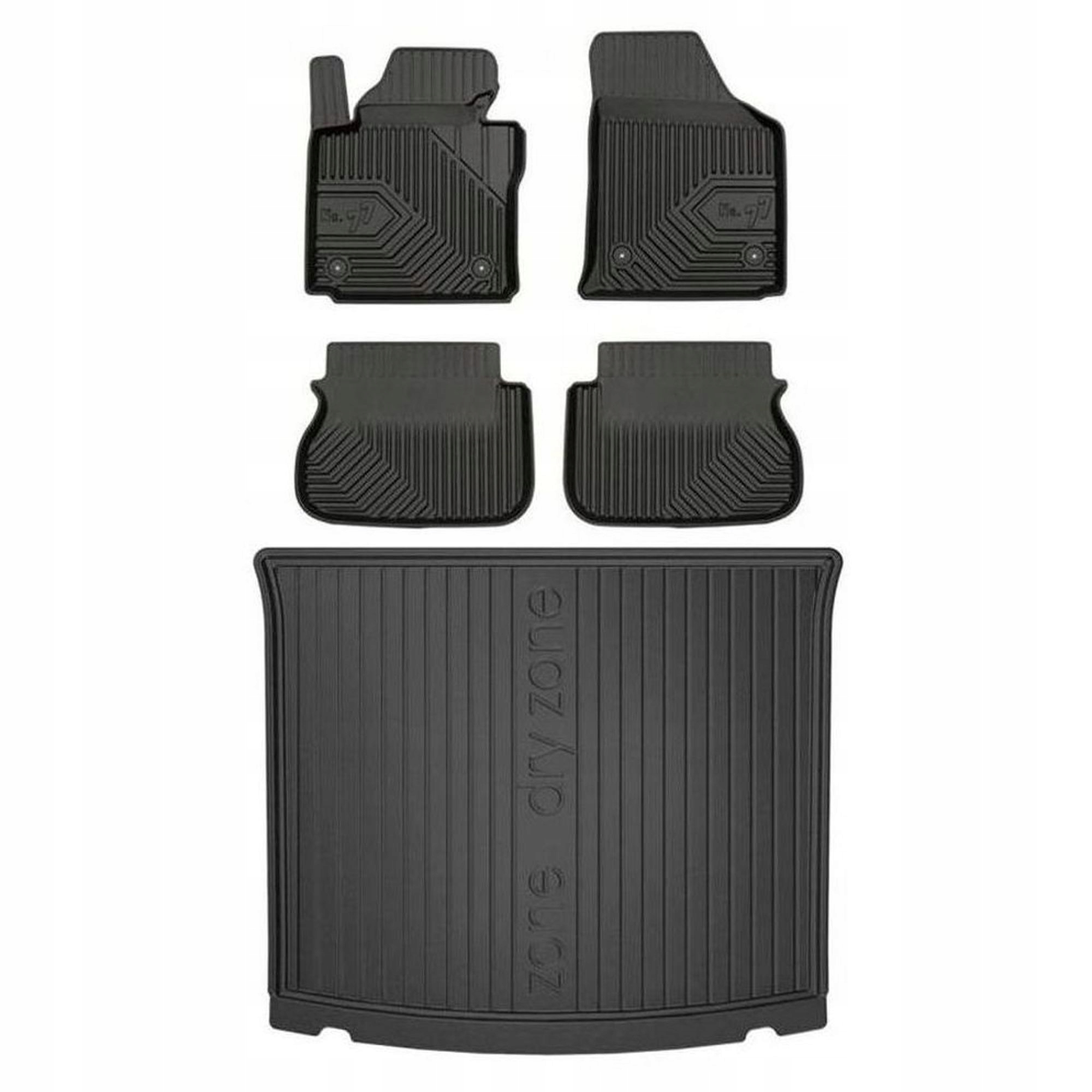 Gumová sada kobercov a rohoží Volkswagen Caddy III 2003-2020