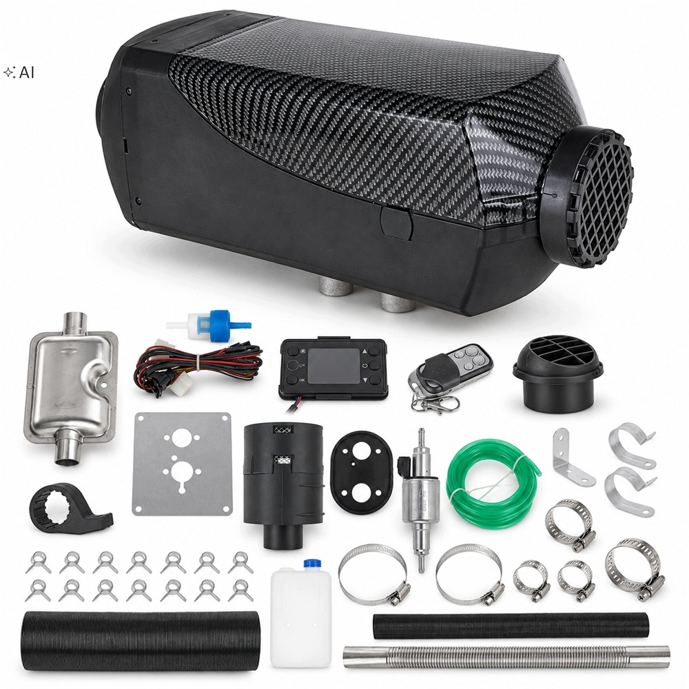 Benzínový Olejový Ohřívač 12V Nezávislé Topení LCD
