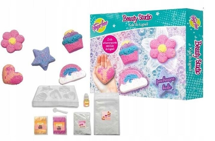 BEAUTY STUDIO KULE DO KĄPIELI ZESTAW KREATYWNY DLA DZIECI