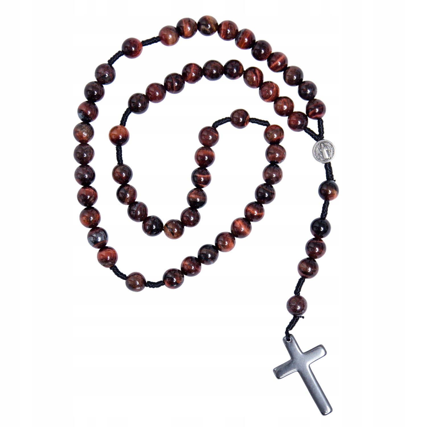Růženec z buvolích kamenů oko RT-29